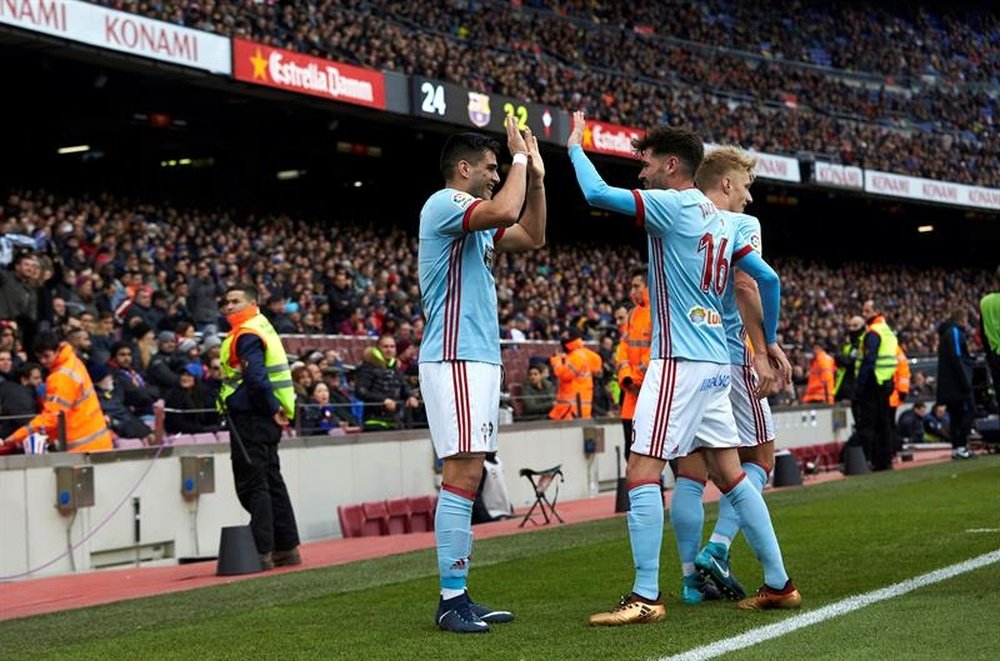 Gomez nodded home to earn Celta a point late on. EFE