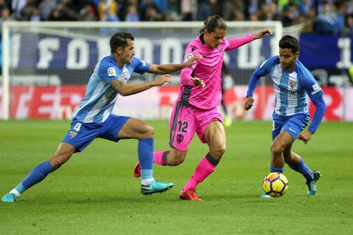 El Levante perdió en la última visita del Málaga por culpa de Duda