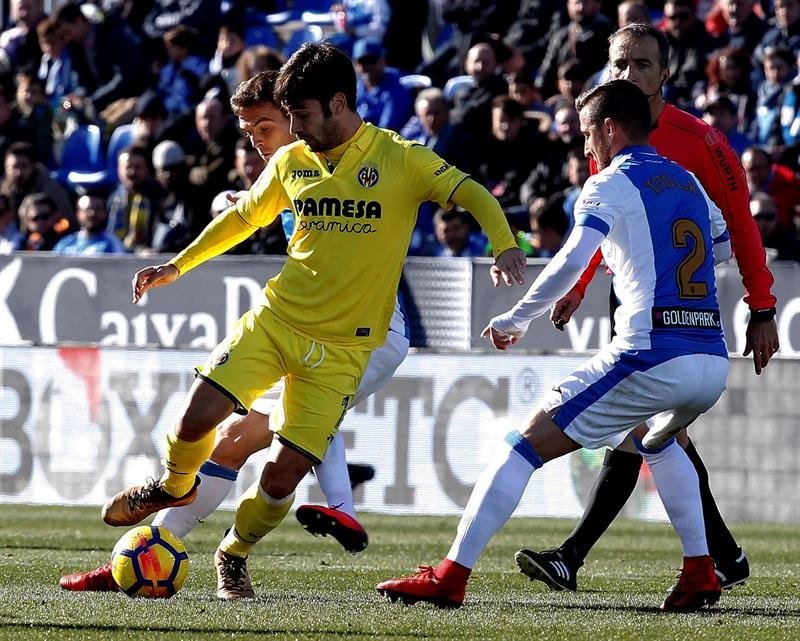 Trigueros lamentó que se le escapara otro partido al Villarreal. EFE