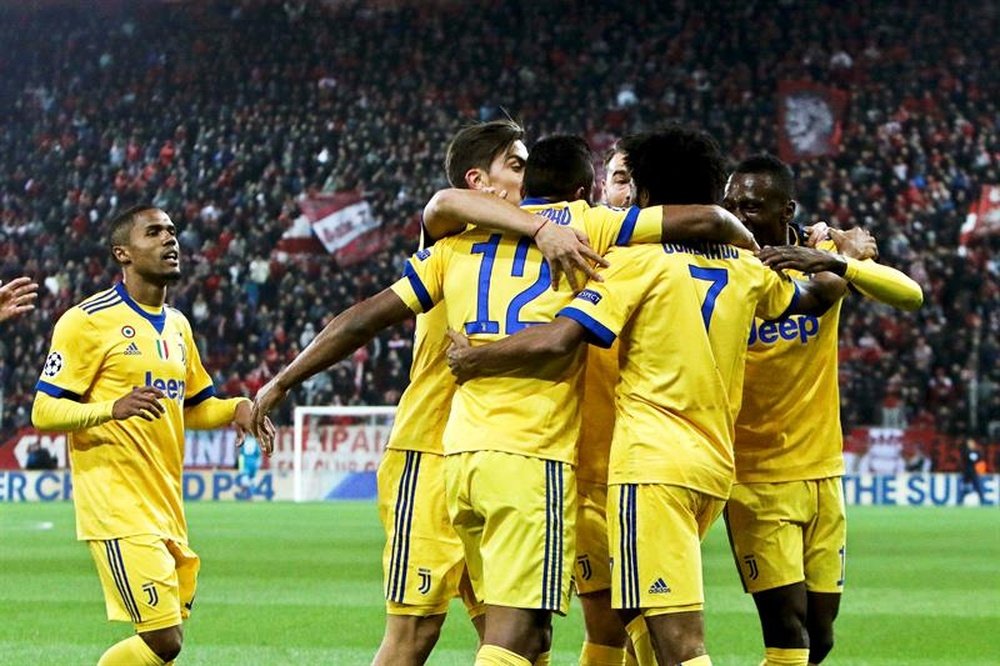 Cuadrado scored Juventus' opening goal in their 2-0 win over Olympiacos. EFE