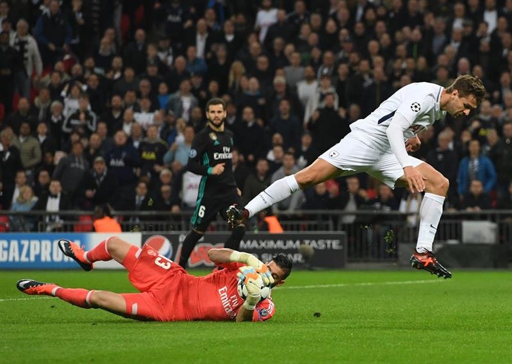 Llorente opened the scoring with his first goal for Spurs. EFE/Archivo