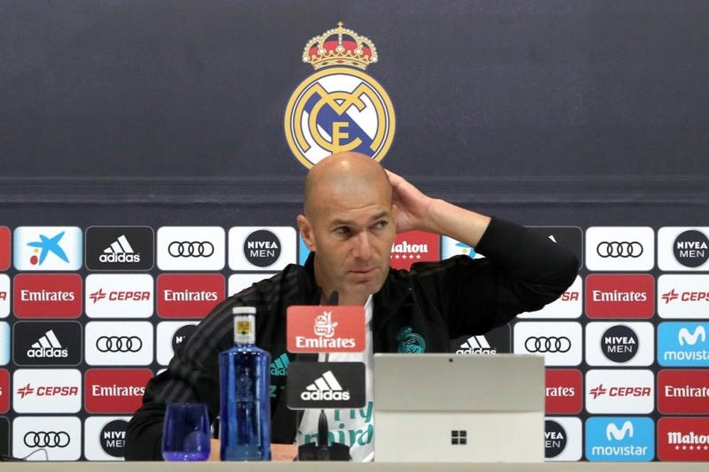 Zidane préfère ne pas évoquer la haie d'honneur. EFE