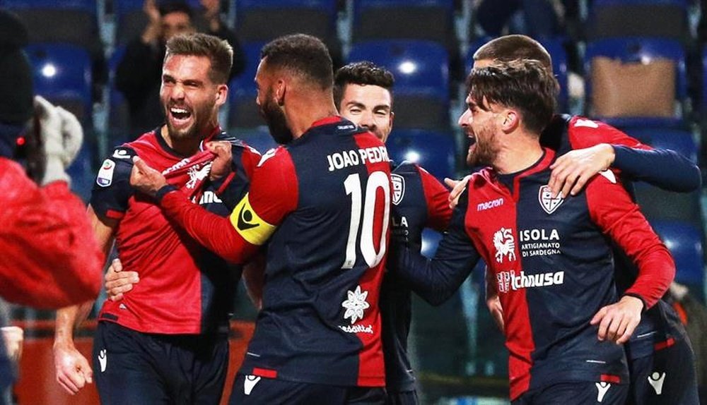 El Cagliari le remontó el 0-2 a la Sampdoria. EFE/EPA