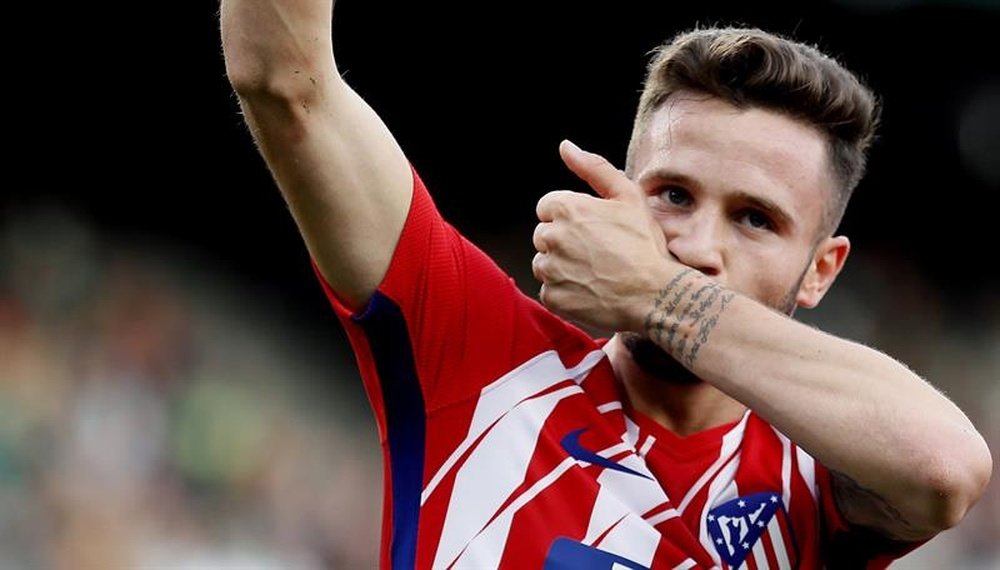 Saúl espera que el Atlético haga grandes cosas en lo que resta de temporada. EFE