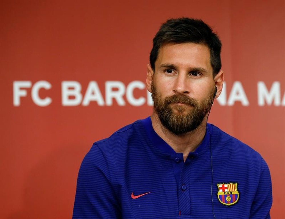 Messi recibió los elogios de Adrián López, delantero del Deportivo. EFE/Archivo