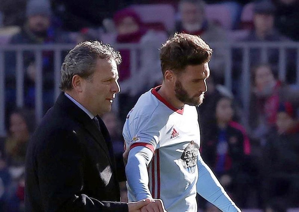 Sergi Gómez apura para estar recuperado ante el Deportivo. EFE