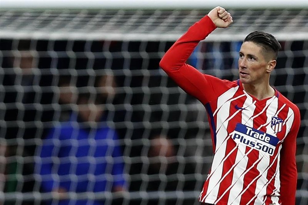 O autor do único gol do encontro: Fernando 'El Niño' Torres. EFE