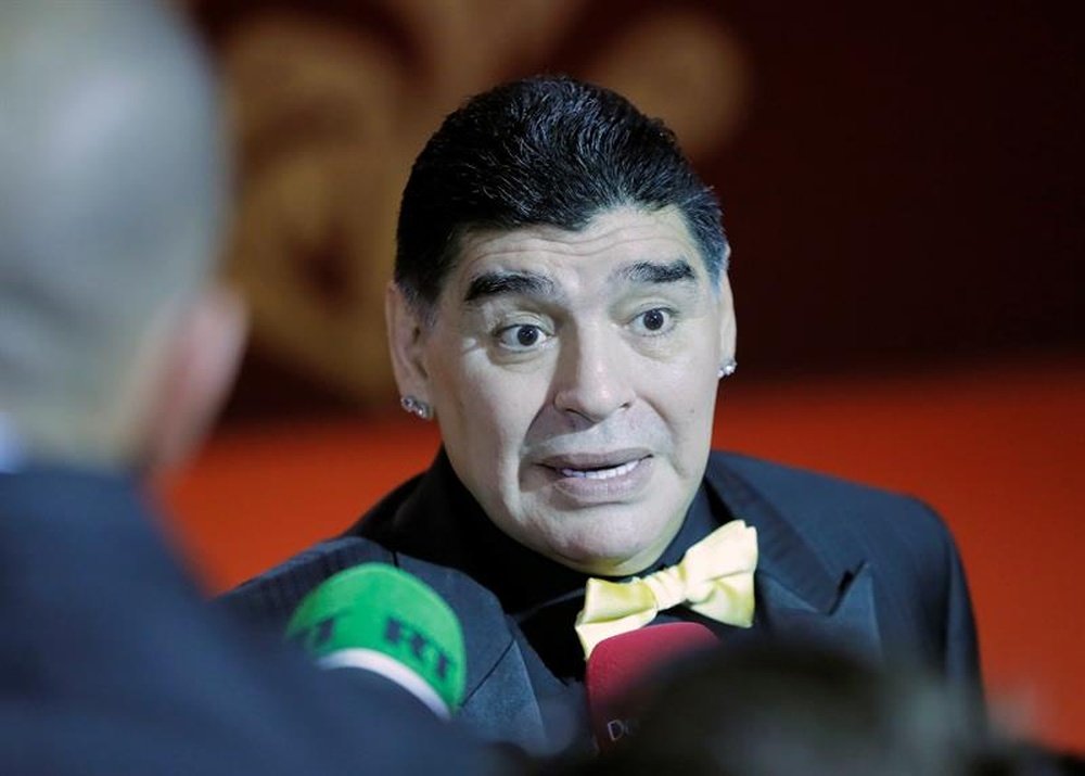 Maradona ha sido abuelo por segunda vez. EFE/Archivo