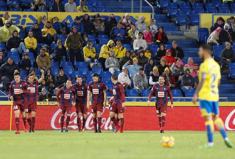 Orellano marcó su primer gol con el Eibar. EFE