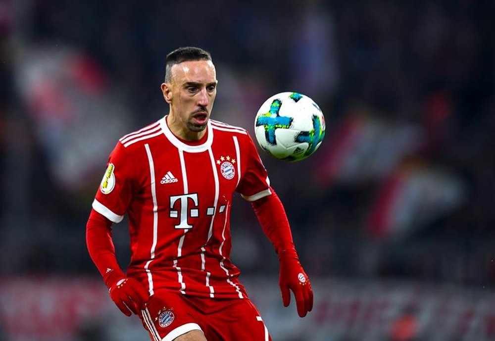 Franck Ribéry a inscrit le deuxième but de la rencontre contre Leverkusen. EFE