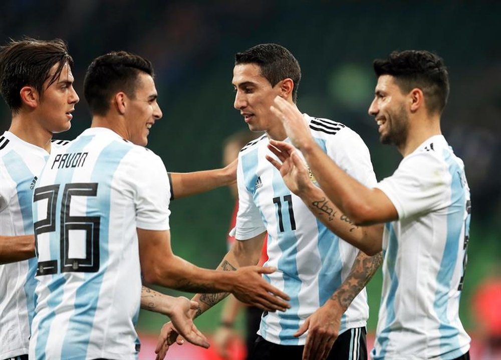 Argentina jugará contra Italia en Basilea y contra España, en Madrid. EFE/Archivo