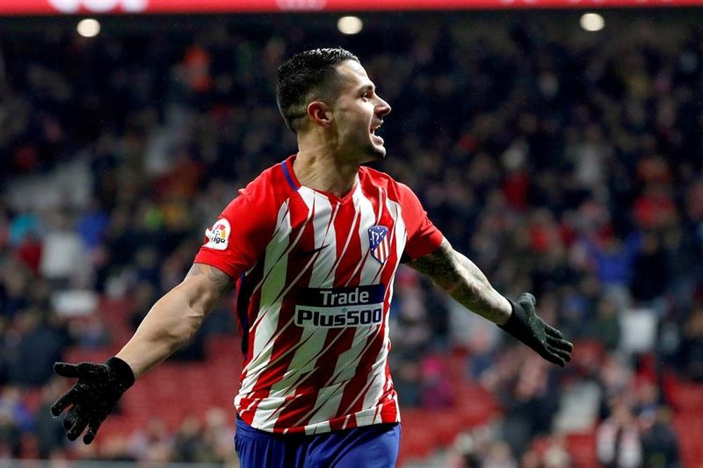 Vitolo ya sabe lo que es marcar a nivel europeo con el Atlético. EFE