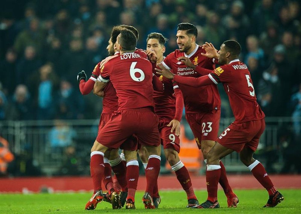 El Liverpool propició la primera derrota del curso del City. EFE/EPA