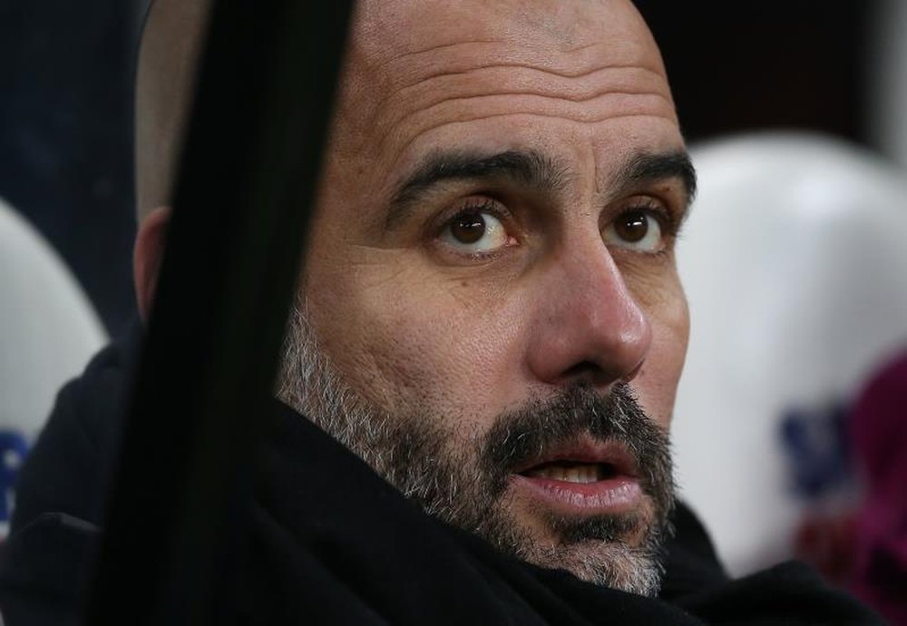 Guardiola will be without Leroy Sane for the game. EFE/Archivo