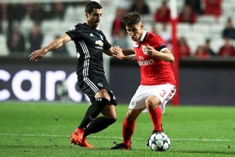 Álex Grimaldo acaba contrato con el Benfica en 2023. EFE