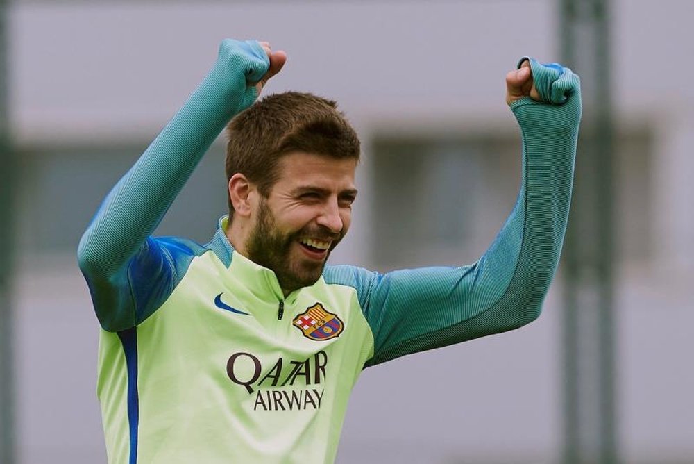 Piqué entrenó este miércoles a buen ritmo. EFE/Archivo