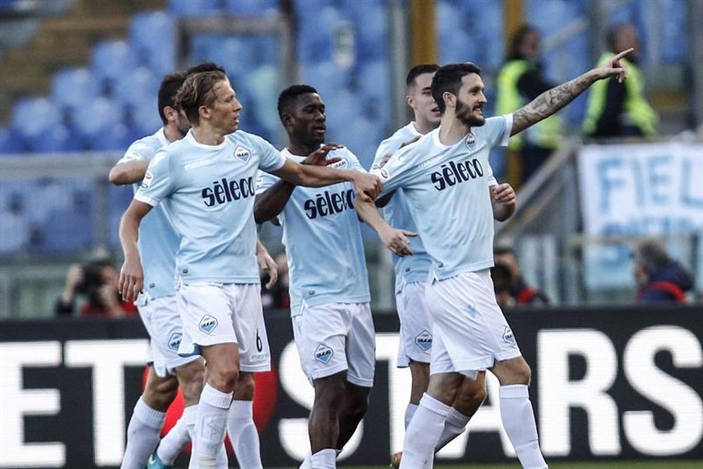 Luis Alberto anotó el 1-0 para la Lazio ante el Chievo. EFE/EPA