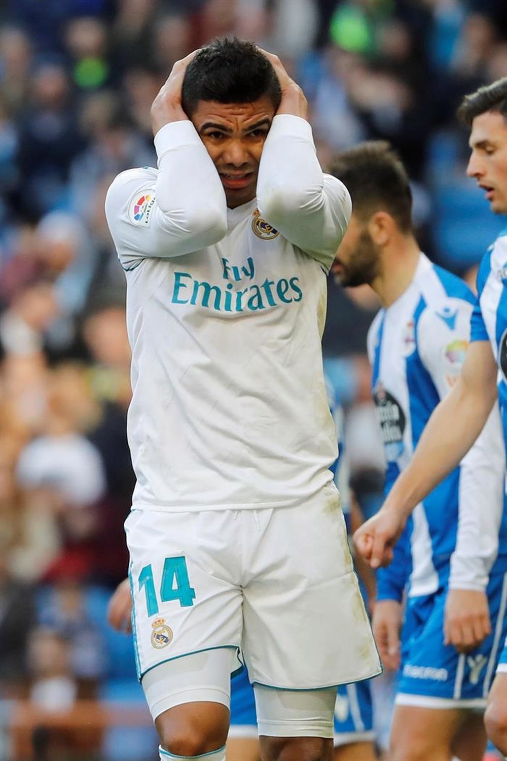 Casemiro disfrutó de un partido relativamente cómodo. EFE