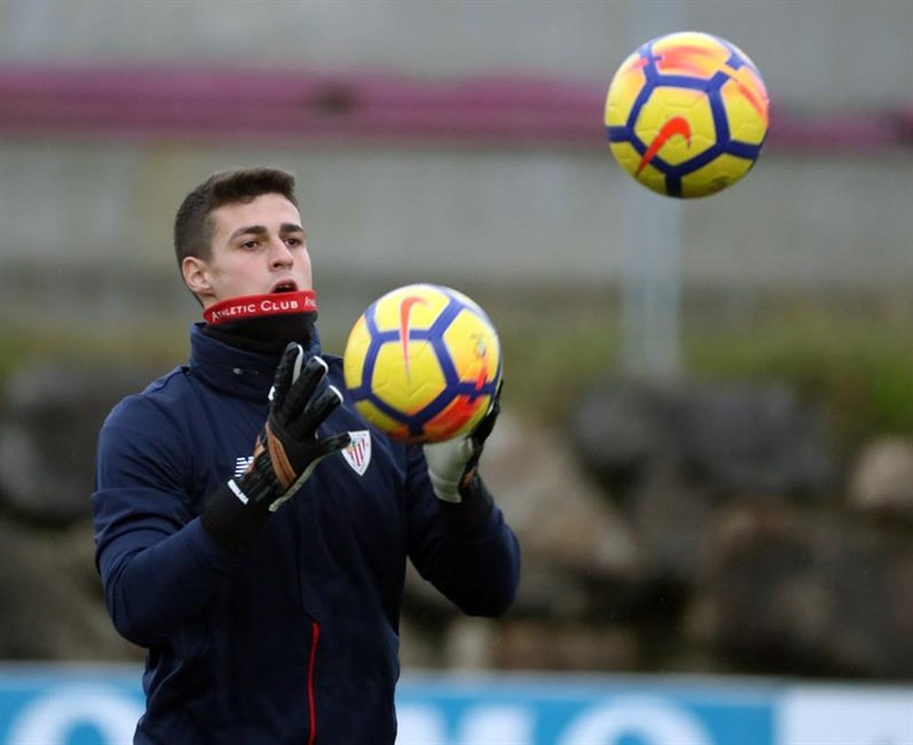 Bilbao are planning on increasing Kepa's release clause. EFE/Archive