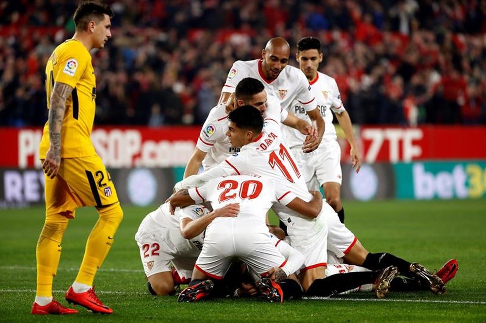 Quick-fire Escudero helps Sevilla down Atletico Madrid. AFP