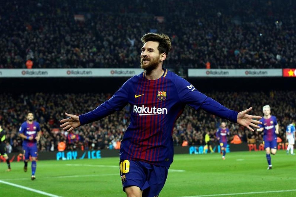 Messi suma y sigue en España. AFP