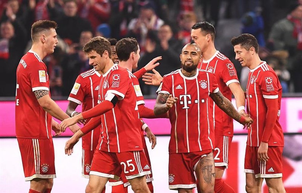 El Bayern goleó en casa. AFP