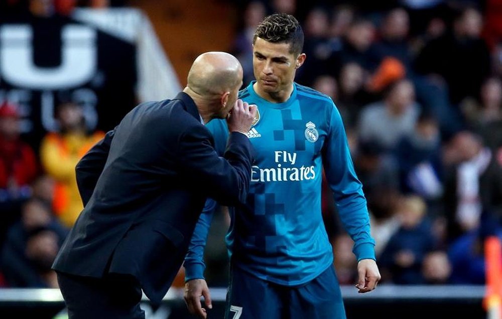 Zidane was delighted with Real's performance against Valencia. EFE