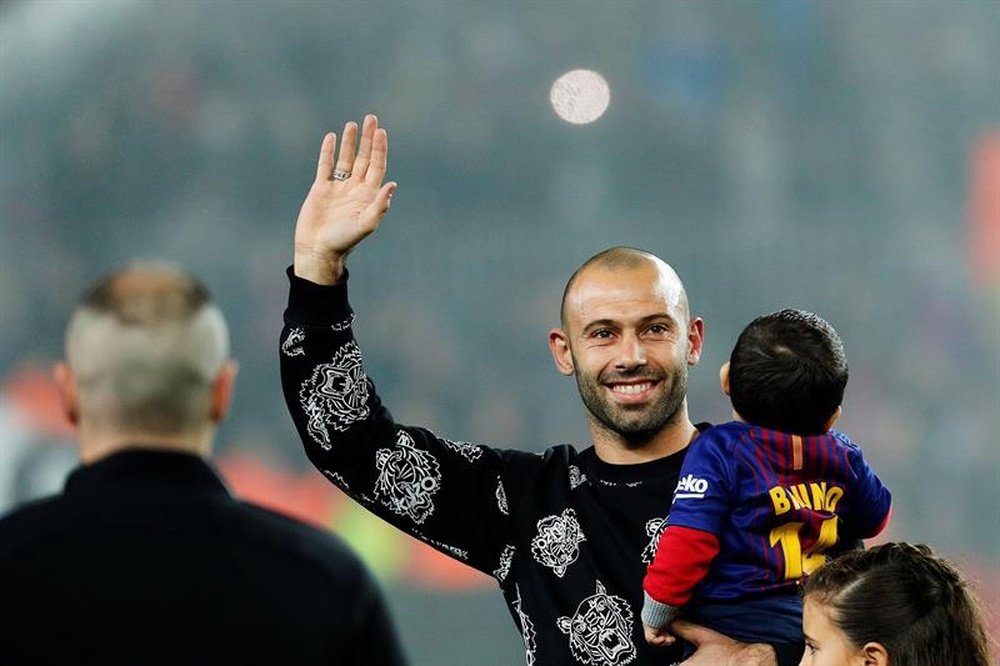 Mascherano se presentó en la Liga China. EFE