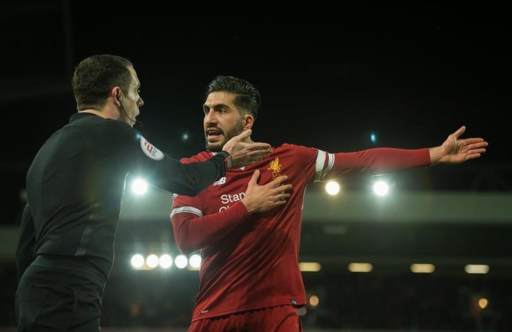 Emre Can looks likely to leave Liverpool in summer. EFE/EPA