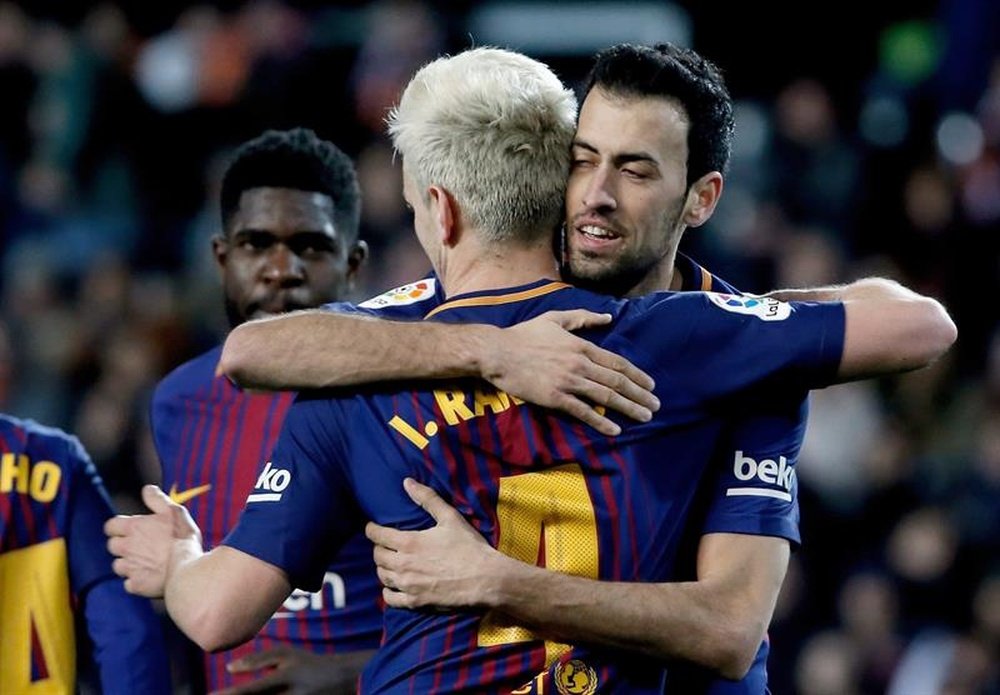 Busquets was again influential for Barcelona in midfield. EFE