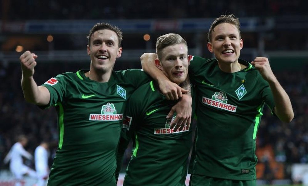 El Werder Bremen sigue peleando por evitar el descenso. AFP