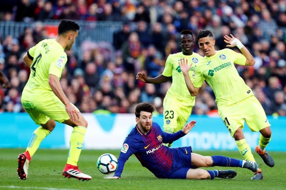 José Bordalás, plein d'éloges envers Leo Messi. EFE