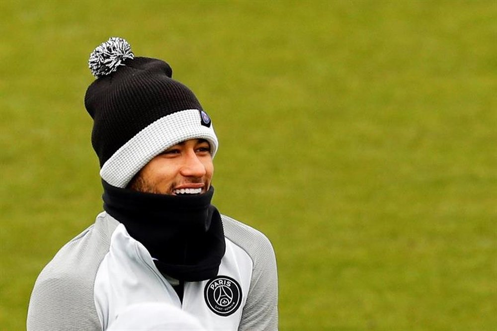 Neymar de volta aos treinos. EFE