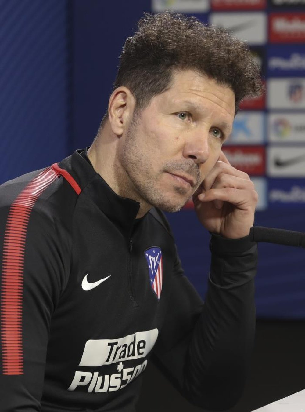 Simeone spoke about the future of the two Atletico players. EFE