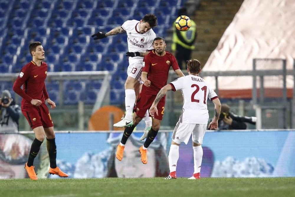 Romagnoli convirtió el penalti decisivo del Milan. EFE