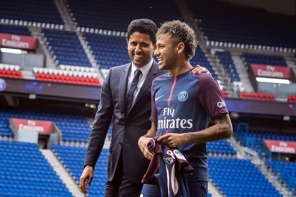 Al-Khelaifi will reportedly attempt to talk to Neymar face-to-face. EFE/Archive