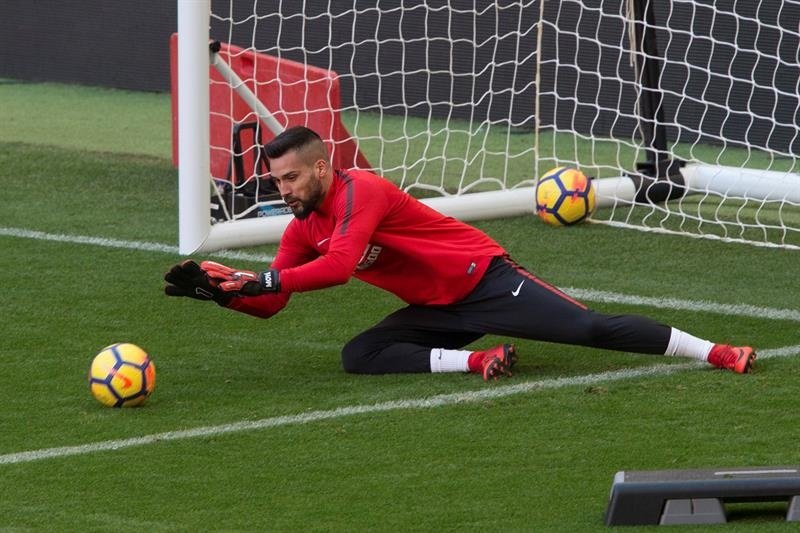 Premier entrainement pour Moyá