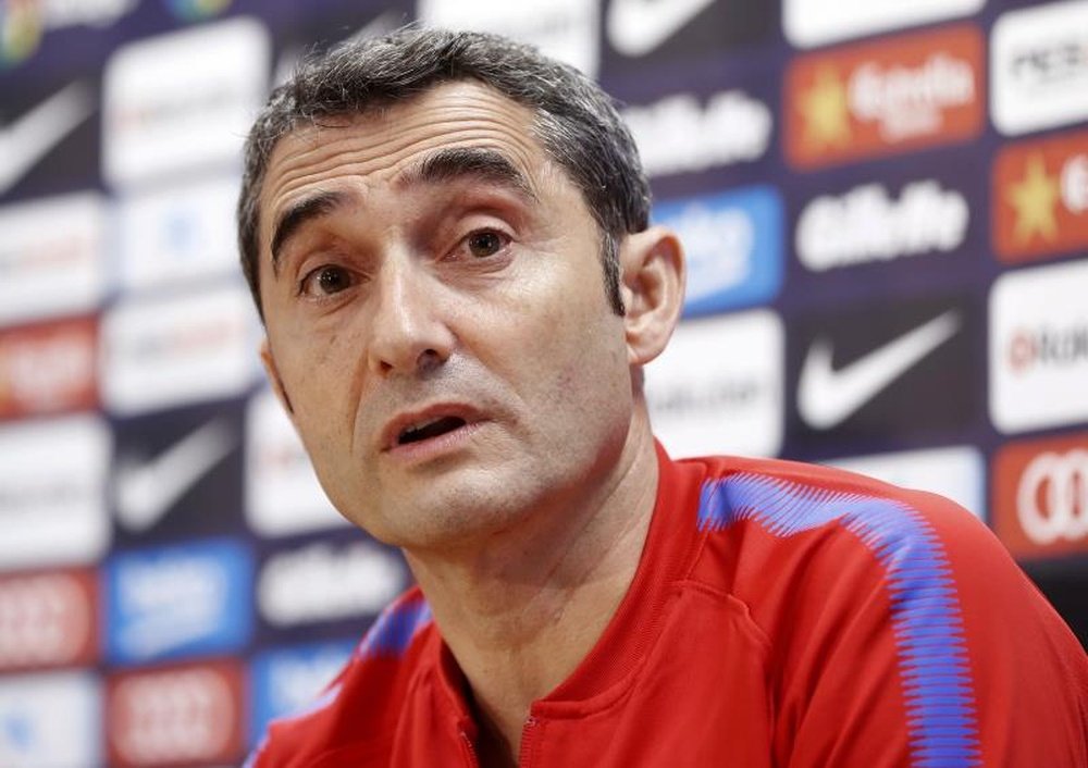 Valverde asegura que no le importa lo que digan del juego del Barcelona. EFE