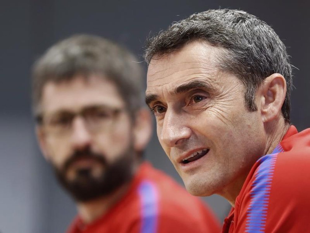 Valverde no quería cruzarse con los rivales españoles. EFE