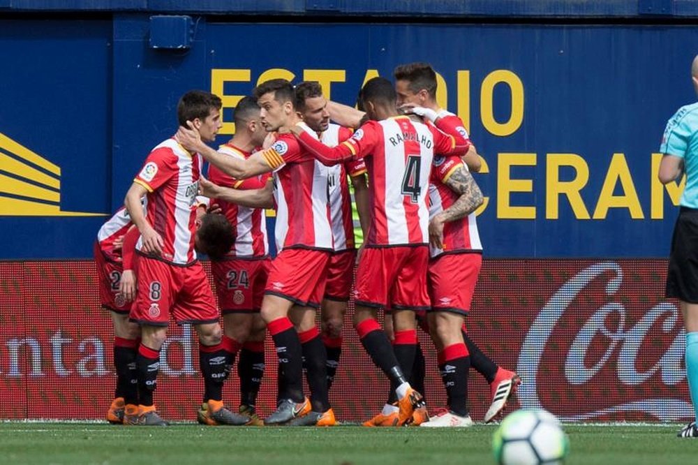 O Girona bateu o Villarreal por 0-2. EFE