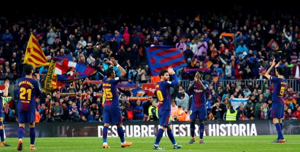 El Barça se juega estar en los cuartos de final de la Champions League. EFE