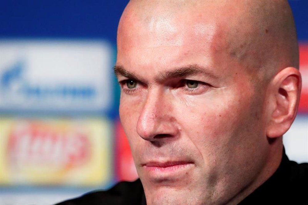 Zidane atendió a los medios antes de visitar al PSG. EFE