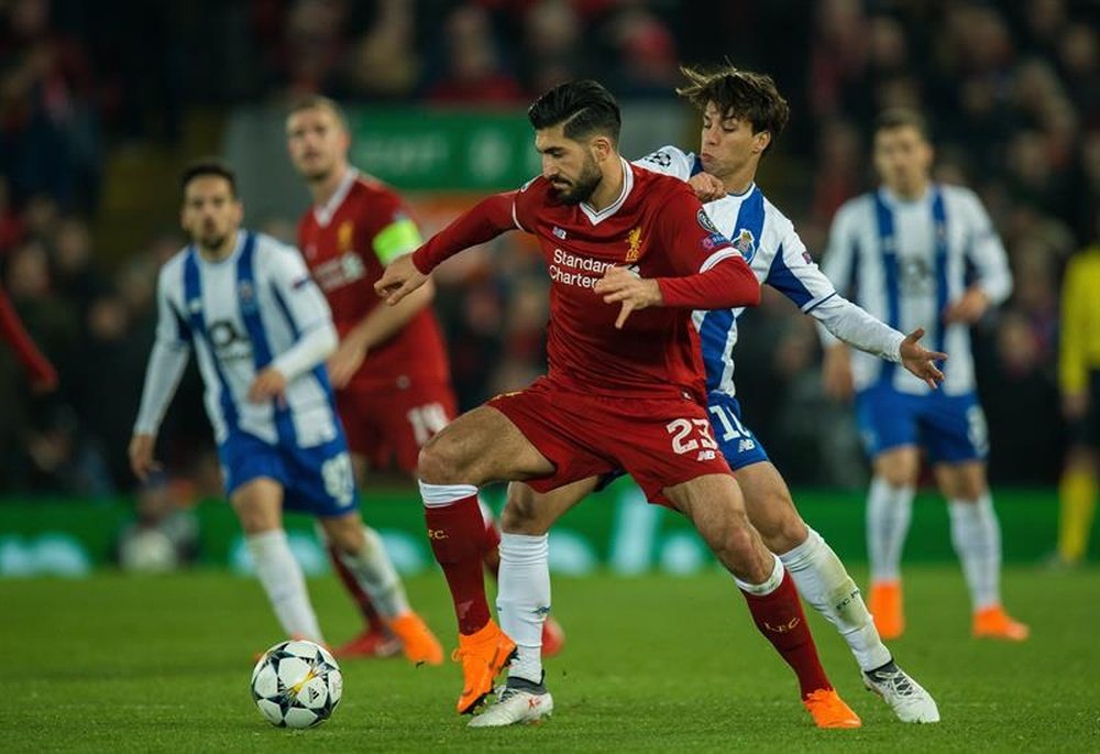 El Liverpool venció al Oporto en octavos.EFE/Archivo