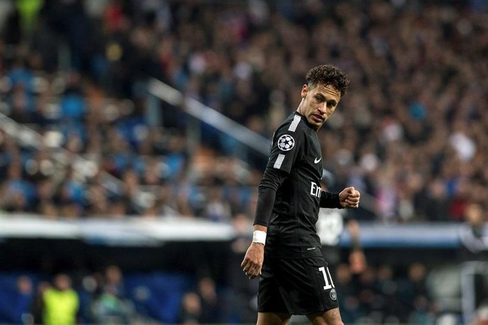 Neymar has been linked with Real Madrid heavily this season. EFE/Archive