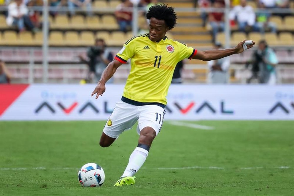 Cuadrado no descartó un regreso a sus inicios en Colombia. EFE/Archivo