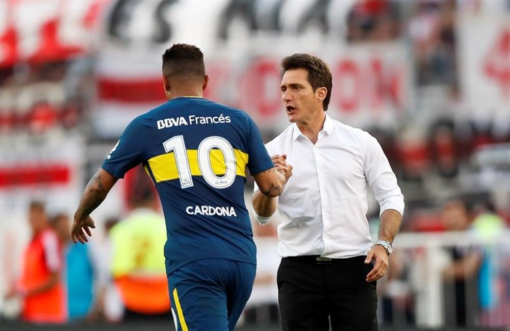 Guillermo sabe que la afición de Boca será clave para la Libertadores. EFE