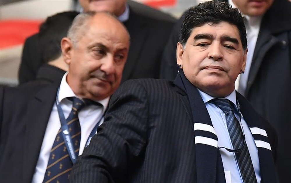 Maradona estará presente en el Mundial. EFE/Archivo