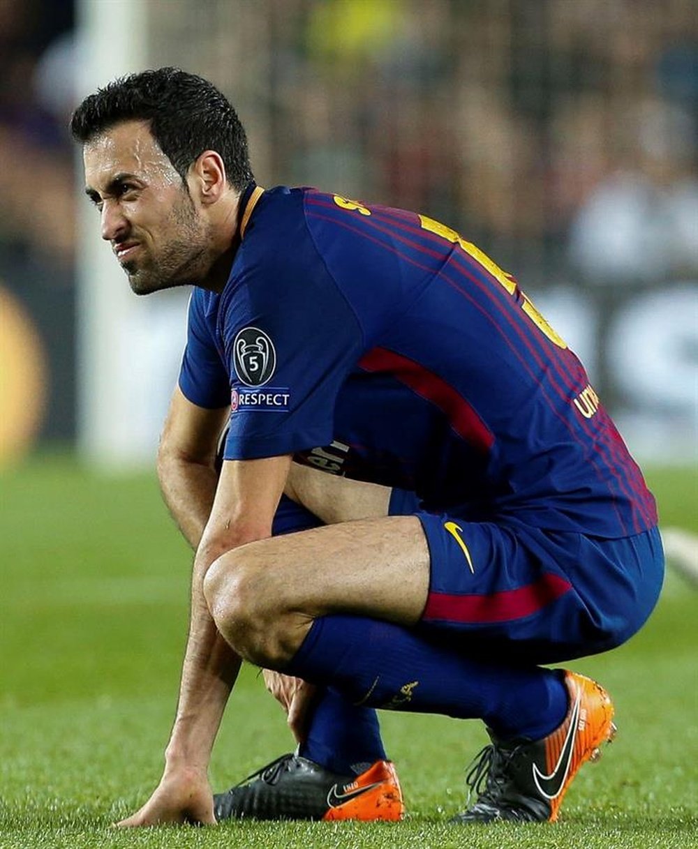 Busquets fractures toe. EFE