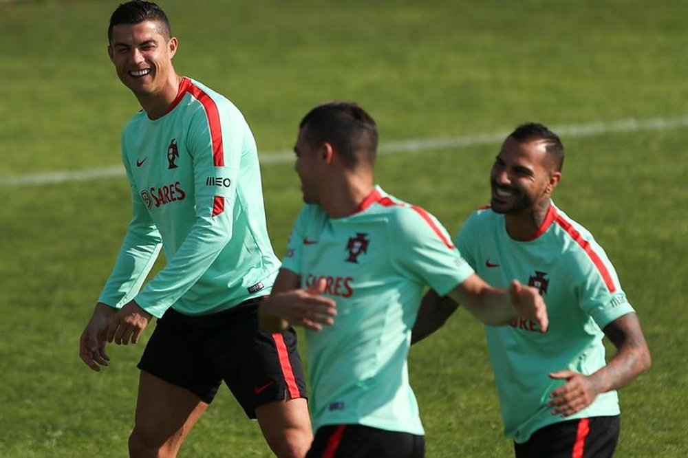 Cristiano liderará Portugal en los amistosos ante Holanda y Egipto. EFE/Archivo