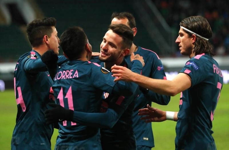 Second half goal-fest seals Atletico's place in the Europa quarters